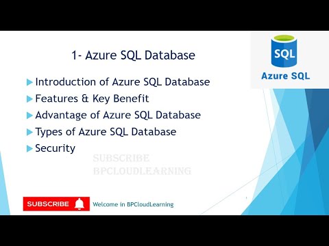 1- Introduction, Features, Advantages and Types of Azure SQL Database ...