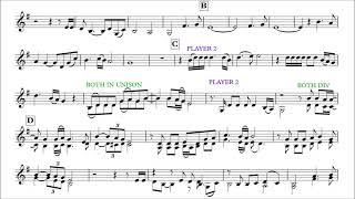 French Horn Play-Along duet -  Come What May from Moulin Rouge musical - with sheet music