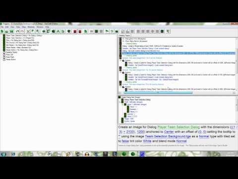 StarCraft 2 Editor - Team Selection Screen Walkthrough (1/2)