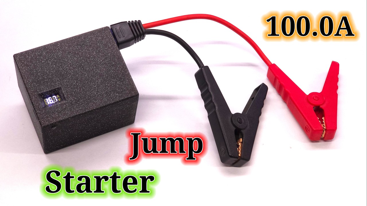 I Built a 2-in-1 Car Jump Starter & Power Bank (DIY)