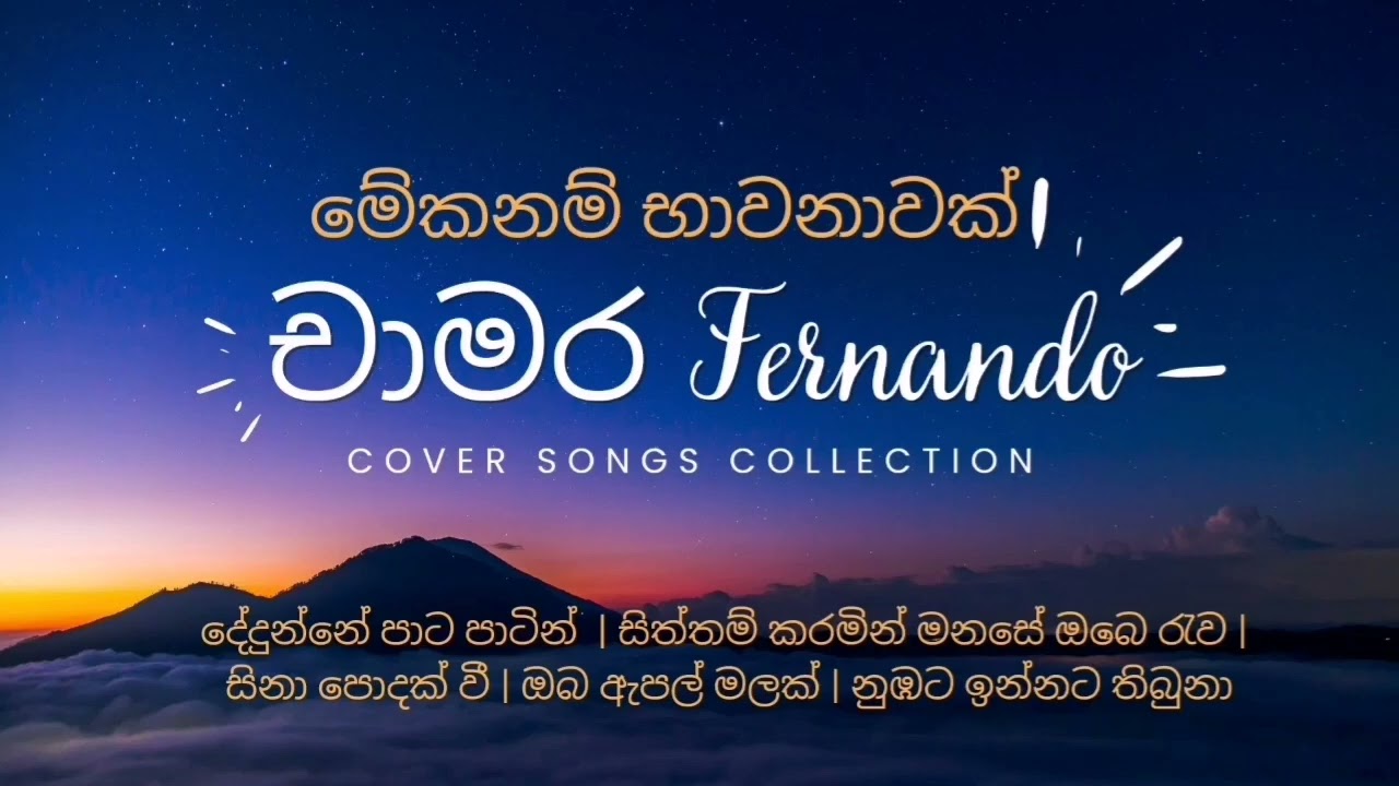 ලස්සන කවර් සින්දු එකතුවක් | Beutiful cover songs collection of chamara fernando