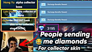 MobaZane is broke💔,crazy fans giving diamonds to buy COLLECTOR SKIN😲