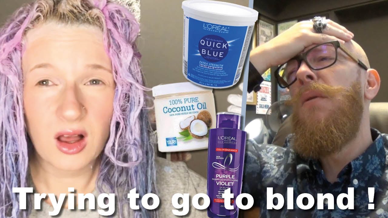 Quick Blue, Coconut oil & Purple shampoo!!! - Hair Buddha reaction ...