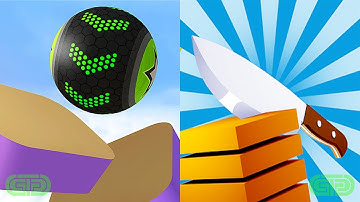 Going Balls Vs Slice It All Android iOS Mobile Gameplay Walkthrough