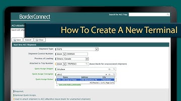 How to create a new terminal in BorderConnect