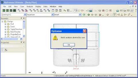 MAXSURF Stability - Batch Analysis