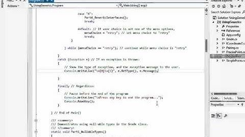 Generics in C# - Orientation