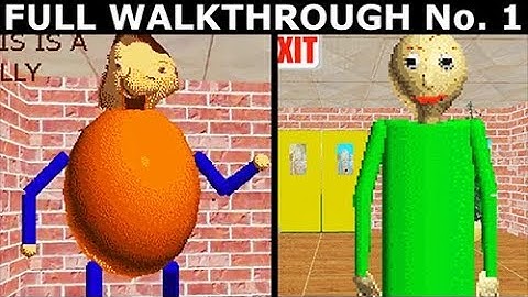 Better Baldi Mod - Run 1 - Full Game & Ending (Baldi