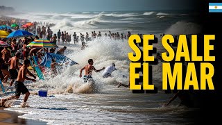 Imágenes Impactantes El Mar Se Retira Y Vuelve Con Fuerza En Argentina