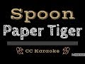Spoon • Paper Tiger (CC) [Karaoke Instrumental Lyrics]