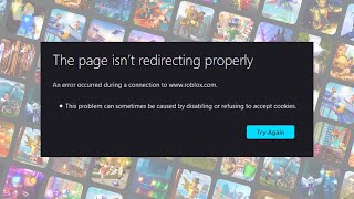 Endless 302 Redirect Error when attempting to log in to Roblox