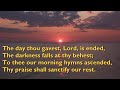 The Day Thou Gavest Lord Is Ended Tune St Clement 5vv With Lyrics For Congregations The Day Thou Gavest Lord Is Ended Tune St Clement 5vv With Lyrics For Congregations