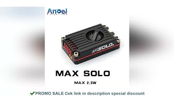 RUSH TANK MAX SOLO 5.8GHz 2.5W High Power 48CH VTX Video Transmitter with CNC shell for RC FPV Long