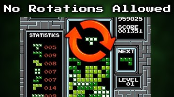 The NES Tetris No Piece Rotation World Record Explained