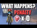 What Happens when you get Leaving Penalty with ZERO Dynite Ore?