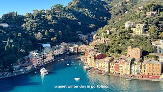 a quiet winter day in portofino 🇮🇹