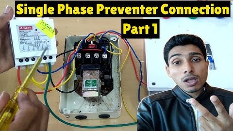 Single phase preventer connection with dol starter