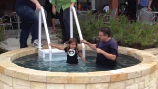 Jade's baptism.