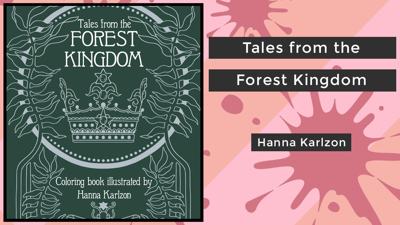 Coloring in Tales from the forest kingdom by Hanna Karlzon  #adultcoloringchannel 