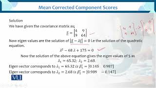 Mean Corrected Component Scores | Multivariate Analysis | STA633_Topic092