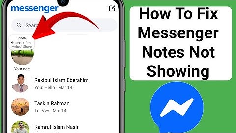 How To Fix Messenger Notes Not Showing in Android/iOS 2025 | Enable Notes On Messenger
