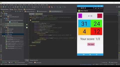 Brain Trainer Android App Project - Part 2 - Learn Android App Development with real examples