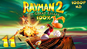 Rayman 2: The Great Escape (PC) - 1080p HD (100%) Walkthrough Level 11 - Whale Bay