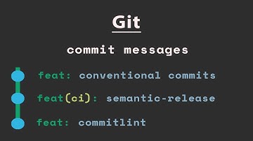 git commit message and Conventional Commits