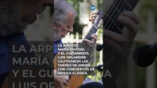 La arpista María Chiossi y el guitarrista Luis Orlandini #MelodíasDeVerano