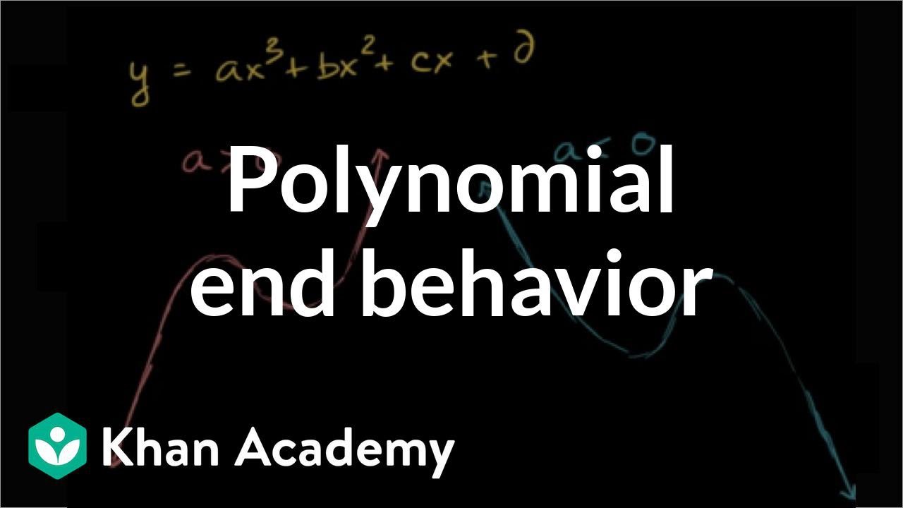 Intro to end behavior of polynomials (video)  Khan Academy