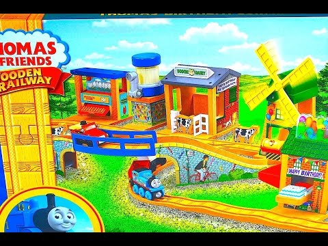 Thomas And Friends THOMAS' BIRTHDAY SURPRISE SET - Wooden Railway Toy Train Review