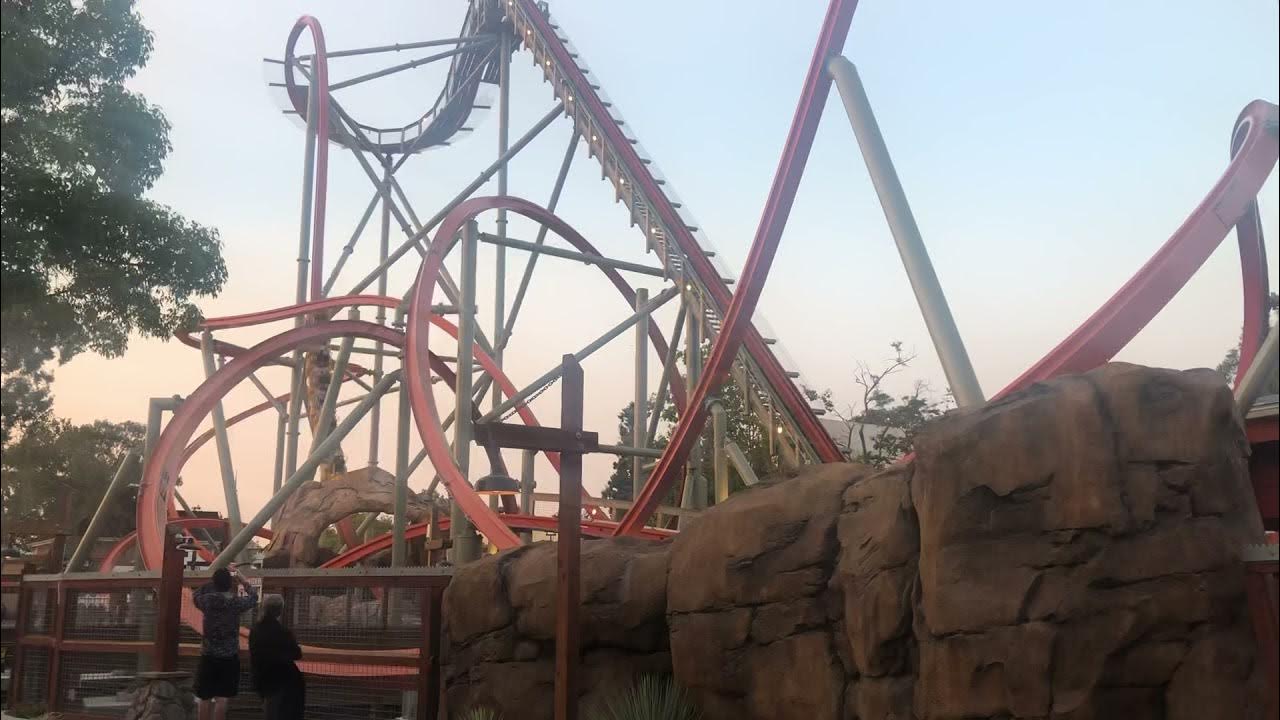 California’s Great America Halloween Haunt First Ride Railblazer