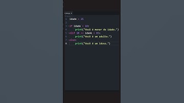 if, elif e else em Python  #phython  #programação  #programming  #coding #pythonprogramming