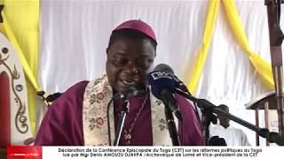 Видео Déclaration de la Conférence des Evêques du Togo en faveur des réformes от La Gazette du Togo, Того