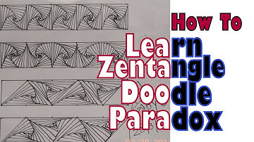How To Draw Complex Zentangle Paradox Design For Beginners, Doodle Art Tutorial Drawing Step by Step