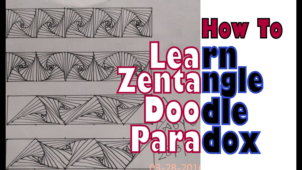 How To Draw Complex Zentangle Paradox Design For Beginners Doodle