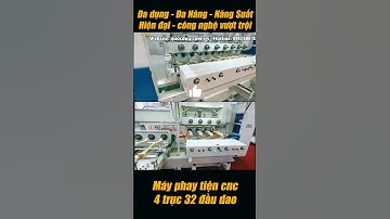 Máy Phay Tiện Cnc 4 Trục 32 Đầu Dao | Máy Phay Tiện Chân Ghế 2023 | Quốc Duy