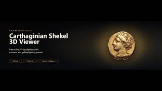 Celebrity Carthaginian Shekel 3D Viewer | Three.js & Next.js Wealth