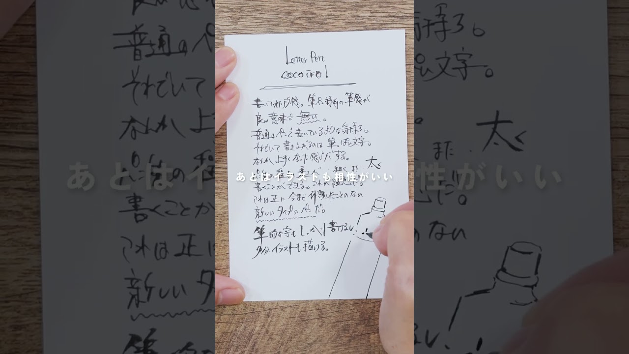ゴロフキン 直筆 呉竹 ZIG Letter Pen ココイロ（COCOIRO） 極細 LPCF010-02 フォグ