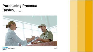 SAP Business One 9.3 - Purchasing Process Overview