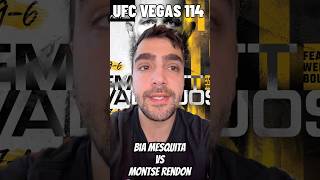Bia Mesquita vs Montse Rendon - UFC Vegas 114