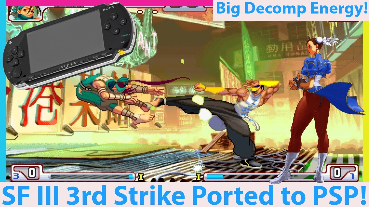 Street Fighter III 3rd Strike Ported to PSP and WOW its GOOD - YouTube