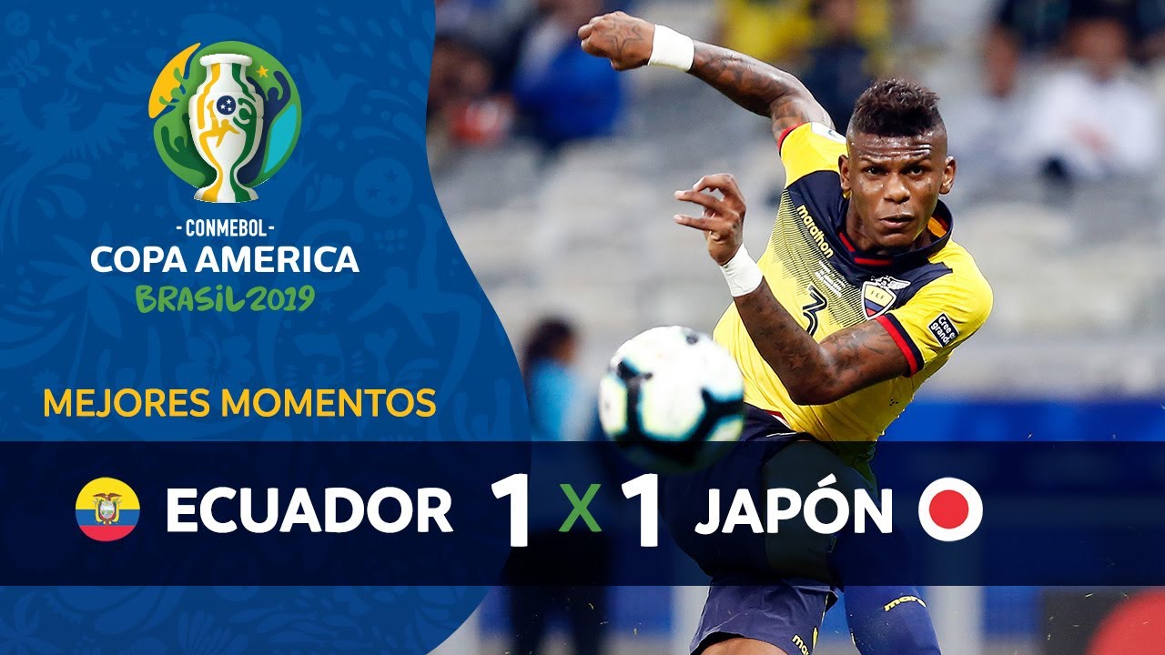 Thumbnail do vídeo: CONMEBOL COPA AMERICA BRASIL 2019 - #18 ECUADOR X JAPAN - HIGHLIGHTS