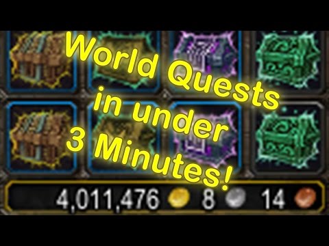 WoW Legion World Quest Addon - How to Complete World Quests in under 3 minutes! [WoW Legion Addon]