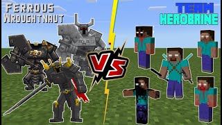 Team Ferrous Wroughtnaut VS Team Herobrine [KNIGHT VS LEGEND!]