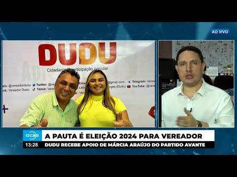 Mária Araújo (AVANTE) apoia Dudu Borges (PT) para Câmara de Teresina 14 08 2024