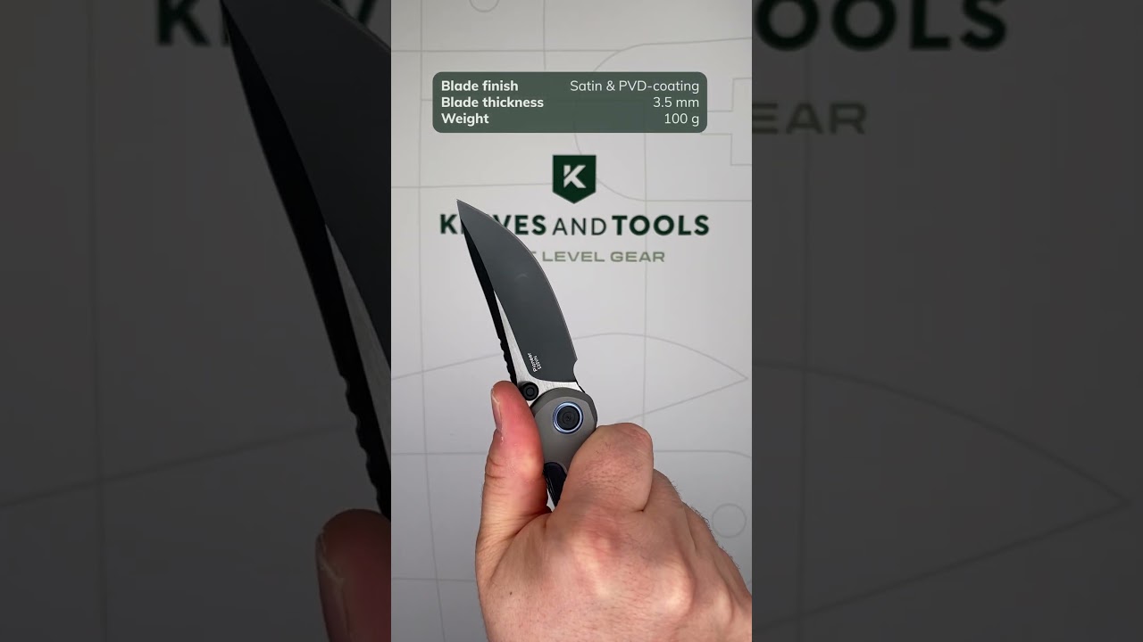 Kizer Pioneer Drop Point ZX-FK03A5 Two Tone S35VN, Richlite