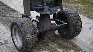 Homemade SALT SPREADER from Auto DIFFERENTIAL for a Tractor Mower / ATV / QUAD !?