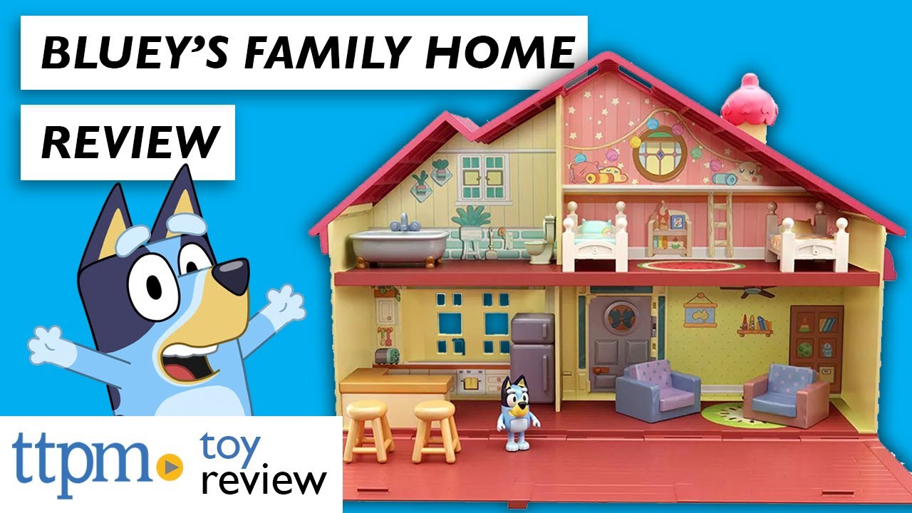 Figurines et maison de bluey