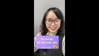 HOW TO TURN OFF READ MODE ON ZALO #Shorts screenshot 3